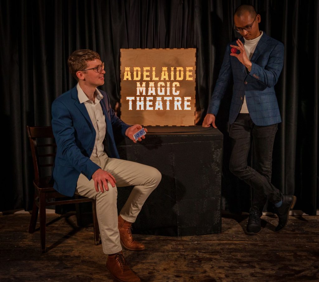 Sam And Baenedict performing at the adelaide magic Theatre